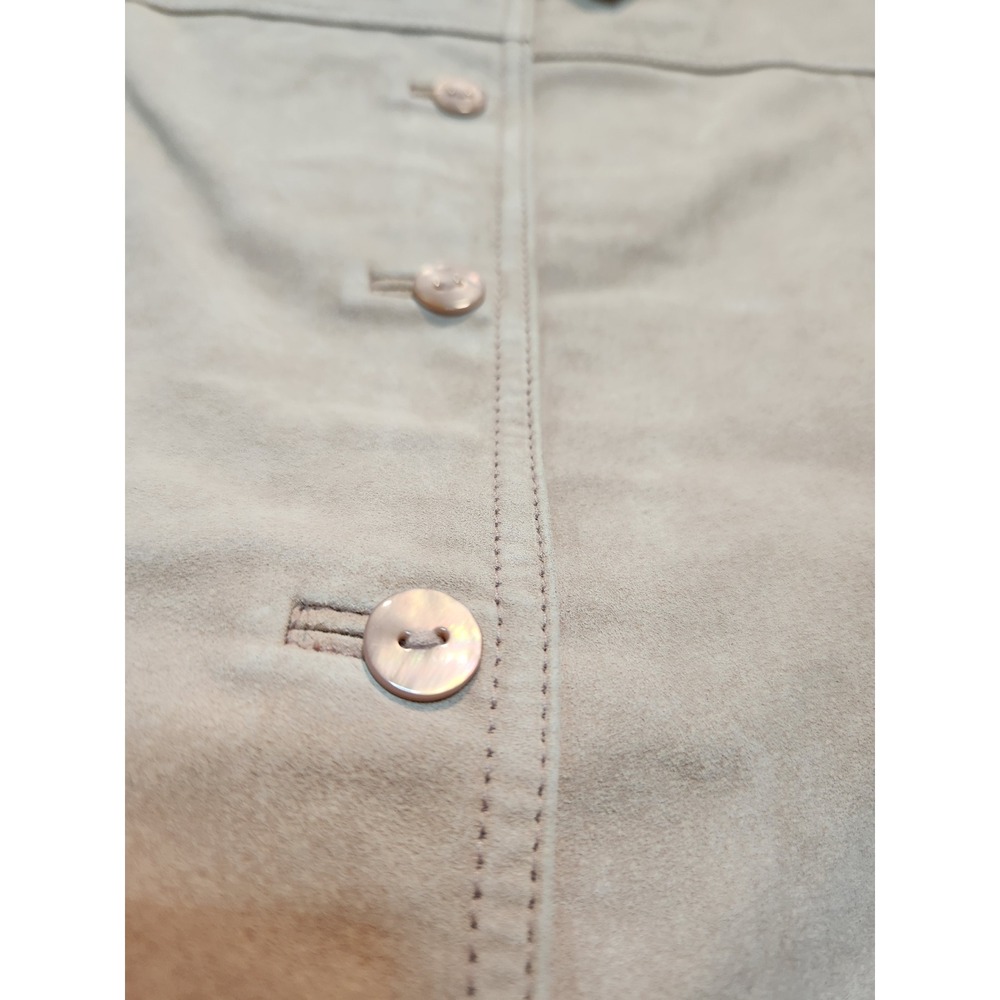 Cedar Creek Pink Suede Leather Jacket Floral Cutout Boho Western M y2k festival - Picture 8 of 9